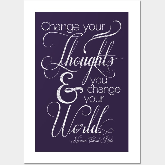 Change Your Thoughts Quote Wall Art by Styled Vintage